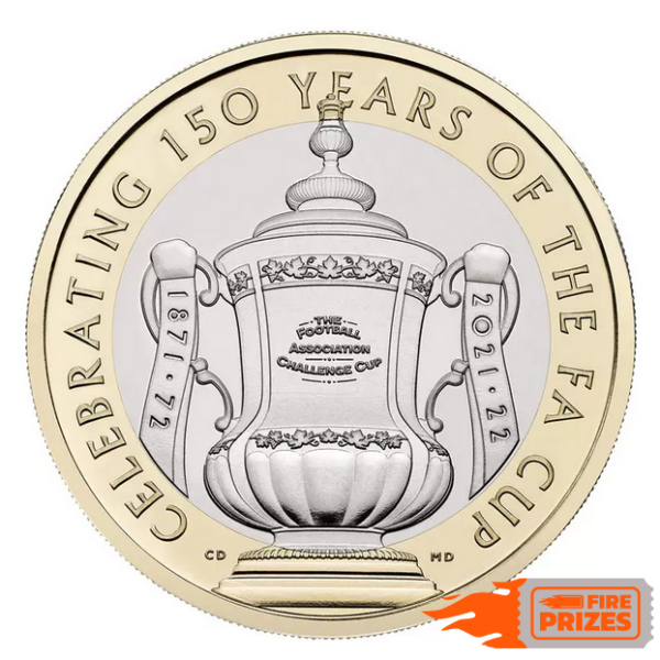 150th anniversary of the FA Cup Final - Uncirculated £2 coin (Bonus Ball Draw – Sat 30th Sep 2023)