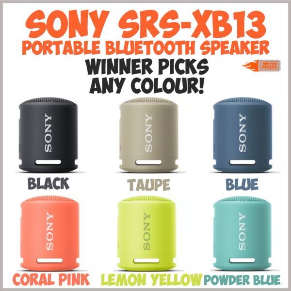 SONY SRS-XB13 Portable Bluetooth Speaker - Any Colour #2