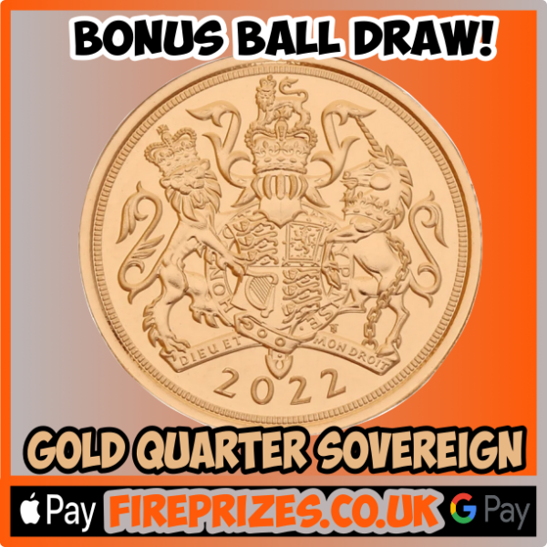 2022 Gold Quarter Sovereign #3 (Bonus Ball Draw – Sat 7th Jan 2023)