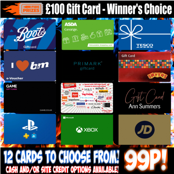 £100 Gift Card - Winner's Choice #9