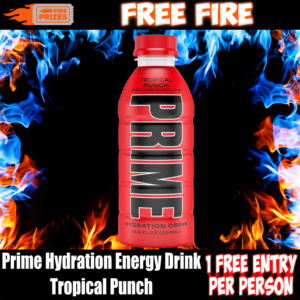 FREE FIRE - Prime Hydration Energy Drink Tropical Punch 500ml #3