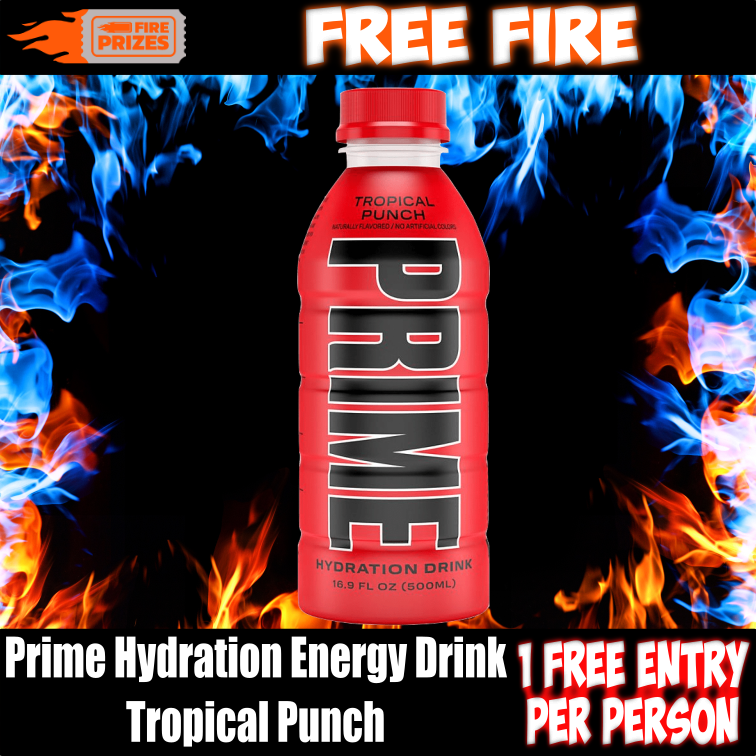 FREE FIRE - Prime Hydration Energy Drink Tropical Punch 500ml #3 - FIRE ...