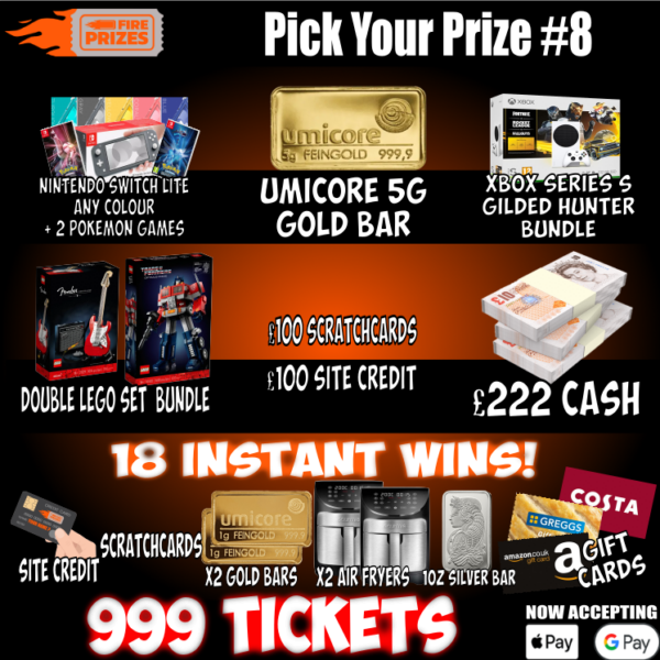 Pick Your Prize #8 (+18 Instant Wins)