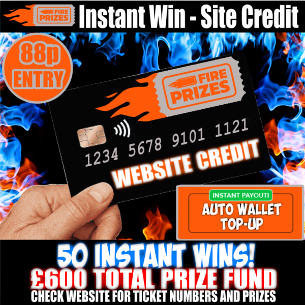 Instant Win - Site Credit #4 (50 Instant Wins!)