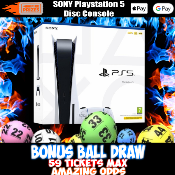 SONY Playstation 5 – Disc Console #4 (Bonus Ball Draw – Saturday 6th May 2023)