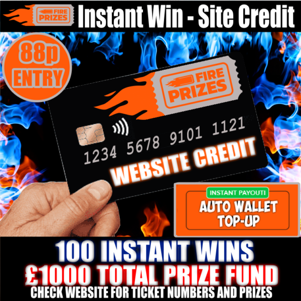 Instant Win - Site Credit #7 (100 Instant Wins!)