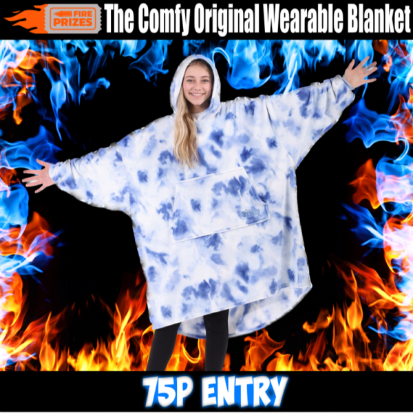 The Comfy Original Wearable Blanket #3 - Blue Tie Dye