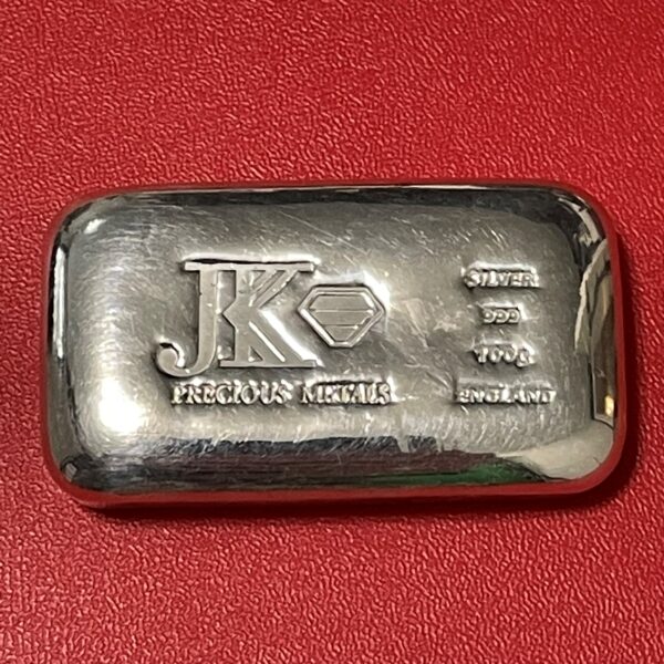 100 Gram Silver Bar #3 – FIRE ODDS