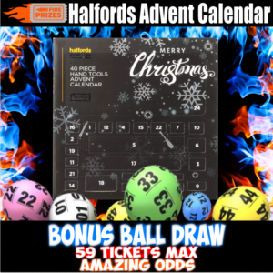 Halfords Advent Calendar (Bonus Ball Draw – Sat 11th November 2023)