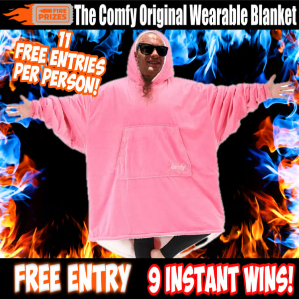 The Comfy Original Wearable Blanket #6 - Pink (FREE ENTRY)