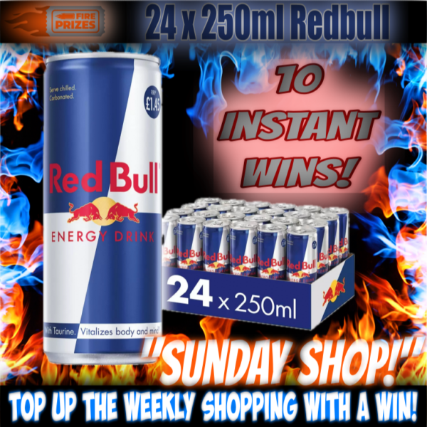 24 x 250ml Redbull + 10 Instant Wins!