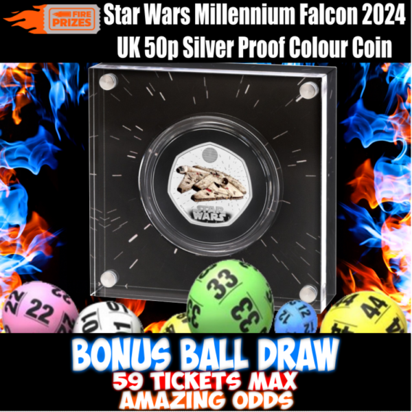 2024 Star Wars – Fifty Pence Proof Silver Coin #5 (Bonus Ball Draw – Saturday 4th May 2024)