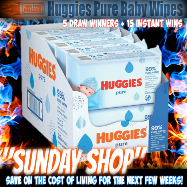 Huggies Pure Baby Wipes – 5 Draw Winners + 15 Instant Winners