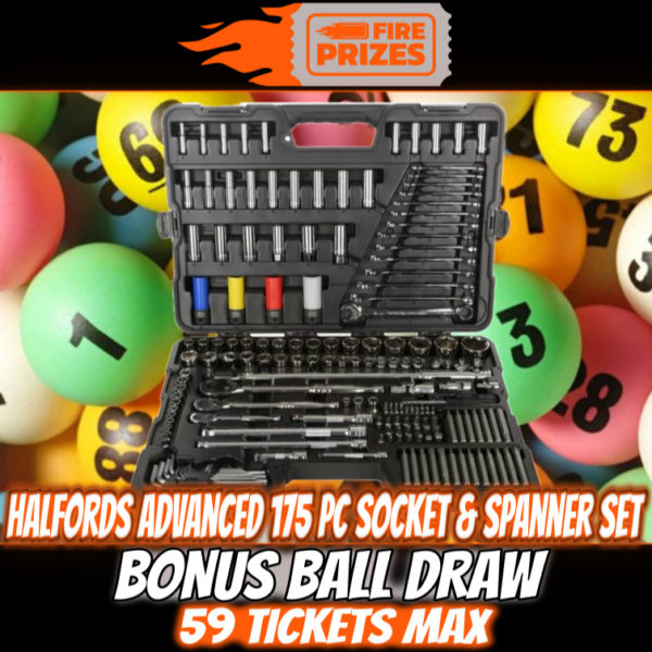 Halfords Advanced 175 Pc Socket & Spanner Set #2 (Bonus Ball Draw – Saturday 5th October 2024)